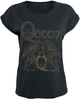 Queen - Crest - T-shirt - Vrouwen - navy