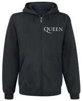 Queen - Crest Vintage - Vest met capuchon - Mannen - zwart