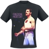 Queen - Freddie Mercury - Mic Photo - T-shirt - Mannen - zwart