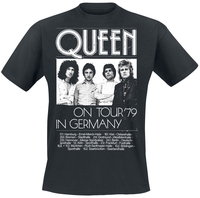 Queen - Germany Tour 79 - T-shirt - Mannen - zwart