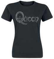 Queen - Logo - T-shirt - Vrouwen - zwart