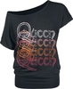 Queen - Repeat Logo - T-shirt - Vrouwen - zwart