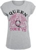Queen - Tour 75 Crest - T-shirt - Vrouwen - heather grey