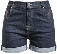 Queen Kerosin - Denim Shorts - Hot Pants - Vrouwen - donkerblauw