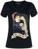 Queen Kerosin - We Can Do It - T-shirt - Vrouwen - zwart