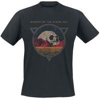 Queens Of The Stone Age - Skull Rock - T-shirt - Mannen - zwart