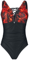 Rammstein - Flames - Zwempak - Vrouwen - zwart