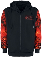 Rammstein - Logo - Windbreaker - Mannen - zwart rood