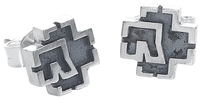 Rammstein - Rammstein Logo - Oorbellenset - Vrouwen - zilverkleurig