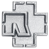 Rammstein - Rammstein Logo - Speld - Unisex - zilverkleurig