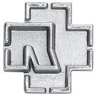 Rammstein - Rammstein Logo - Speld - Unisex - zilverkleurig