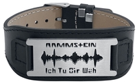 Rammstein - "Scheermes "Ich Tu Dir Weh"" - Lederen armband - Mannen - zwart