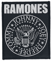 Ramones - Classic Seal - Patch - Unisex - zwart wit