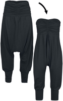 R.E.D. by EMP - 2 in 1: Haremshose und Jumpsuit - Stoffen broeken - Vrouwen - zwart