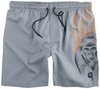 R.E.D. by EMP - Badeshorts mit Gorilla Print - Zwembroek - Mannen - grijs