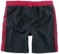 R.E.D. by EMP - Badeshorts mit Print - Zwembroek - Mannen - zwart