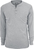 R.E.D. by EMP - Basic Henley - Shirt met lange mouwen - Mannen - grijs gemêleerd