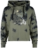 R.E.D. by EMP - Batik Hoodie With Large Print - Trui met capuchon - Vrouwen - groen