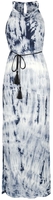 R.E.D. by EMP - Batik Maxikleid - Lange jurk - Vrouwen - donkerblauw wit
