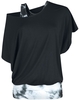 R.E.D. by EMP - Batik Shirt - T-shirt - Vrouwen - zwart