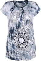 R.E.D. by EMP - Batik T- Shirt mit Mandala Print - T-shirt - Vrouwen - blauw