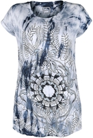 R.E.D. by EMP - Batik T- Shirt mit Mandala Print - T-shirt - Vrouwen - blauw