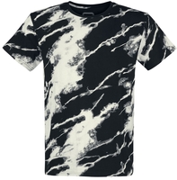 R.E.D. by EMP - Batik T-Shirt - T-shirt - Mannen - zwart gebroken wit