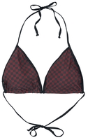 R.E.D. by EMP - Bikinioberteil mit Schachbrettmuster - Bikini Top - Vrouwen - zwart rood