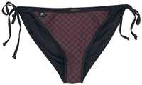 R.E.D. by EMP - Bikiniunterteil mit Schachbrettmuster - Bikini Slip - Vrouwen - zwart rood