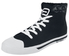 R.E.D. by EMP - Black Lined Sneakers with Print Details - Sneakers high - Mannen - zwart