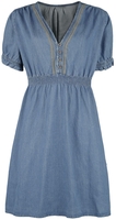 R.E.D. by EMP - Blaues Kleid mit Knöpfen - Korte jurk - Vrouwen - blauw