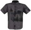 R.E.D. by EMP - Blouse met korte mouwen en airbrush print - Shirt met korte mouwen - Mannen - grijs
