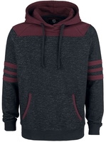 R.E.D. by EMP - Bodies - Trui met capuchon - Mannen - zwart rood