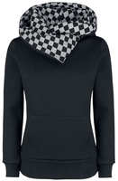 R.E.D. by EMP - Checkerboard Pentagram - Trui met capuchon - Vrouwen - zwart antraciet