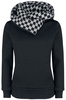 R.E.D. by EMP - Checkerboard Pentagram - Trui met capuchon - Vrouwen - zwart antraciet
