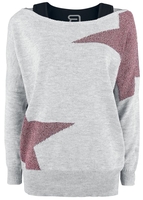R.E.D. by EMP - Cut Me Loose - Sweatshirts - Vrouwen - grijs zwart