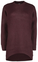 R.E.D. by EMP - Dark-Red gebreide trui - Gebreide trui - Vrouwen - bordeaux