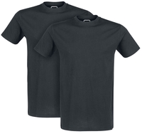 R.E.D. by EMP - Doppelpack T-Shirts mit Rundhalsausschnitt - T-shirt - Mannen - zwart