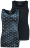 R.E.D. by EMP - Doppelpack Tops - Top - Vrouwen - zwart blauw