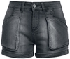 R.E.D. by EMP - Dunkle Shorts mit Waschung - Korte broek - Vrouwen - zwart