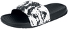 R.E.D. by EMP - EMP slippers met abstract patroon - Sandaal - Unisex - zwart wit