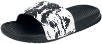 R.E.D. by EMP - EMP slippers met abstract patroon - Sandaal - Unisex - zwart wit