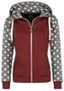 R.E.D. by EMP - Farther Along - Vest met capuchon - Vrouwen - donkerrood grijs gemêleerd