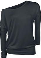 R.E.D. by EMP - Fast And Loose - Shirt met lange mouwen - Vrouwen - zwart