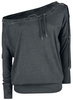 R.E.D. by EMP - Fast And Loose - Shirt met lange mouwen - Vrouwen - zwart