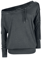 R.E.D. by EMP - Fast And Loose - Shirt met lange mouwen - Vrouwen - zwart