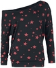 R.E.D. by EMP - Fast And Loose - Shirt met lange mouwen - Vrouwen - zwart