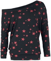 R.E.D. by EMP - Fast And Loose - Shirt met lange mouwen - Vrouwen - zwart