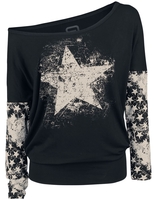 R.E.D. by EMP - Fast And Loose - Shirt met lange mouwen - Vrouwen - zwart