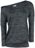 R.E.D. by EMP - Fast And Loose - Shirt met lange mouwen - Vrouwen - zwart grijs